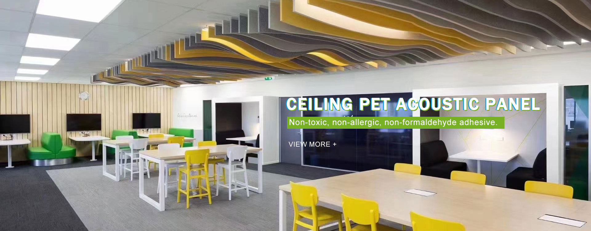 Uasteorainn PET Painéal Fuaimiúil