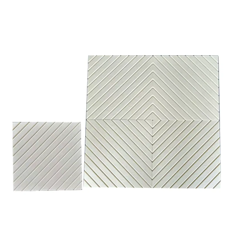 Painéal Fuaimiúil Feilt PET beige V-gearrtha